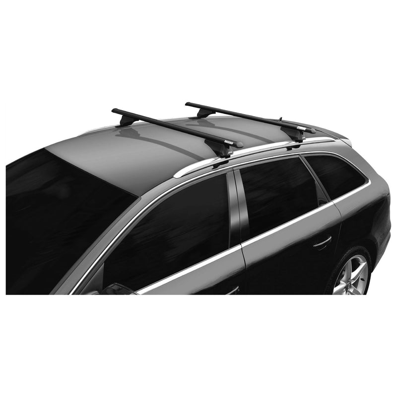 Aluminium Black Locking Roof Rack Cross Bars fits FIAT Tipo Cross 20> Menabo  - Dynamic Drive