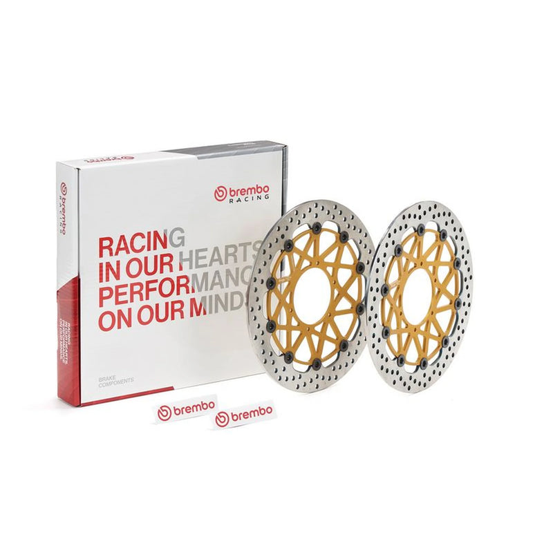 Brembo Front Brake Floating Brake Disc Discs & Pads fits Honda Vtr 2000-2005