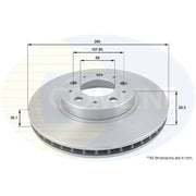 Comline Front & Rear Brake Discs & Pads fits Volvo V70 1995-2000 2.0 2.3 2.4 2.5