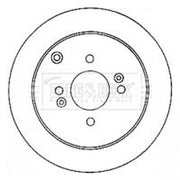 Borg & Beck Rear Brake Solid Discs & Pads fits Hyundai Getz 2002-2009 1.5 1.6