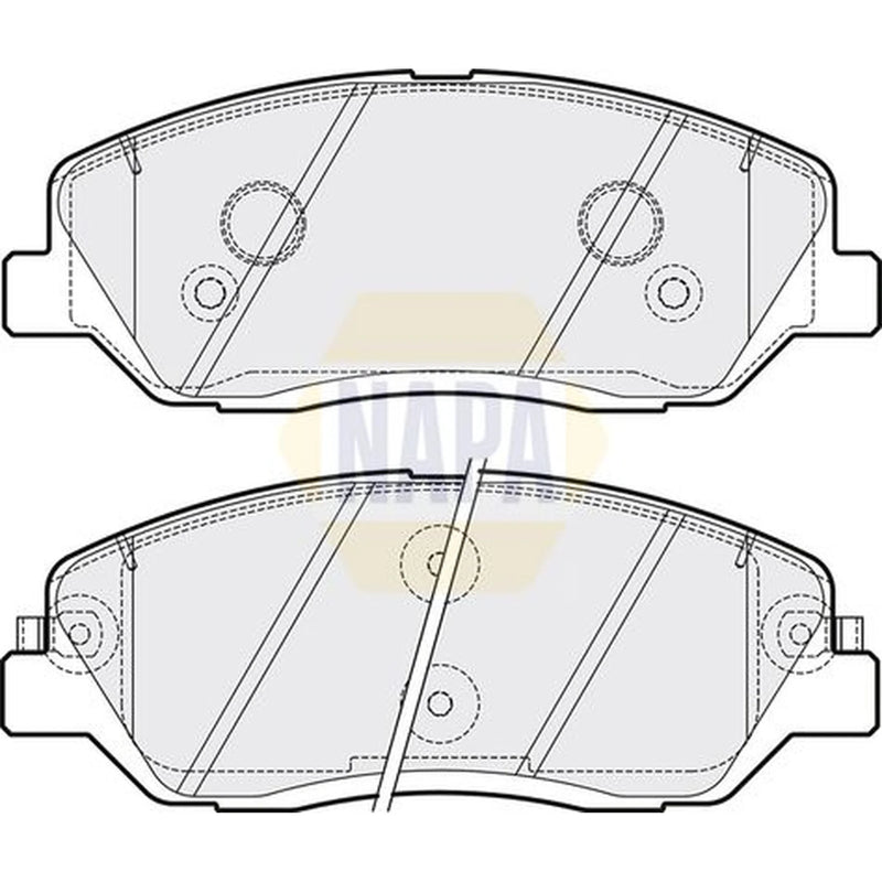 NAPA Front Brake Pad Set fits Hyundai Genesis 2011-2014 3.8