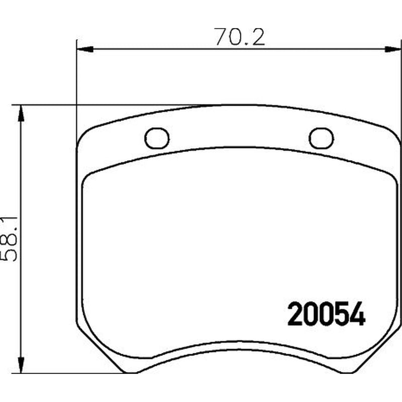 Mintex Front Brake Pad Set fits Austin Mini 1961-1967