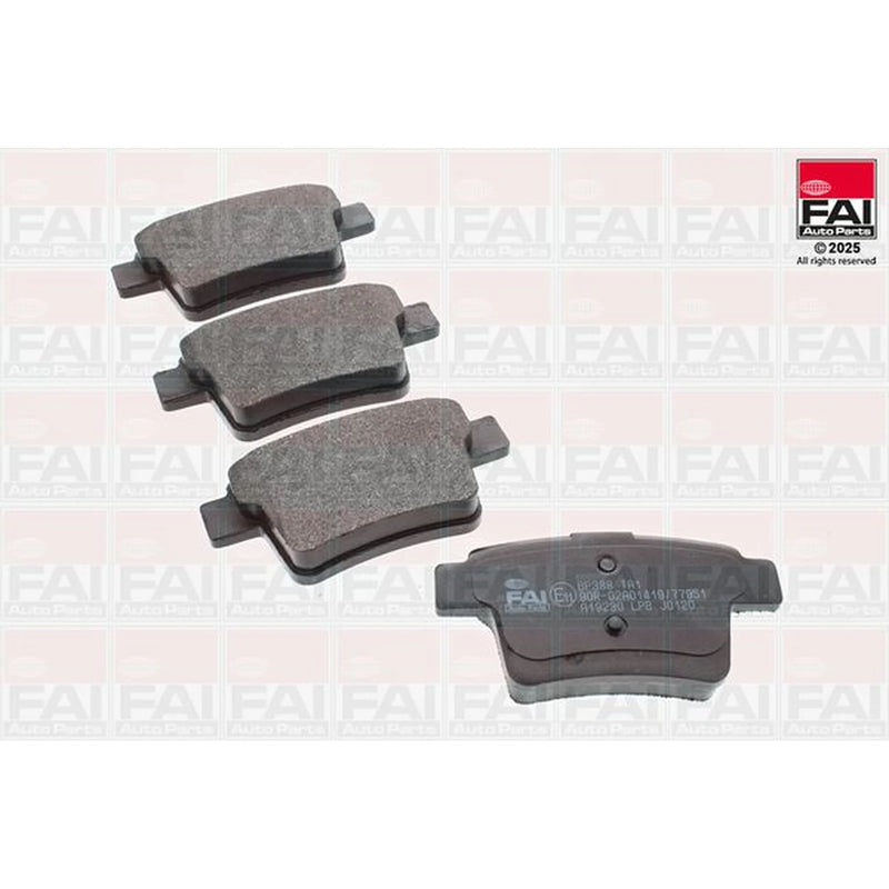 FAI Rear Brake Pad Set fits Ford Mondeo 2000-2007 1.8 2.0 2.2 2.5 3.0