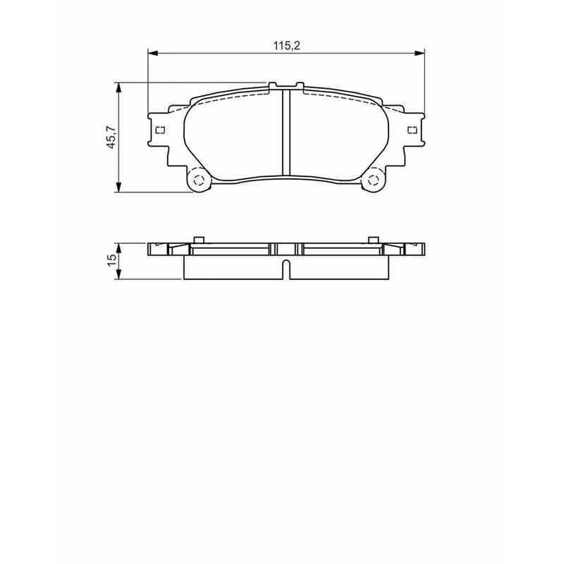 Bosch Front & Rear Pads fits Lexus Rx 2008-2015