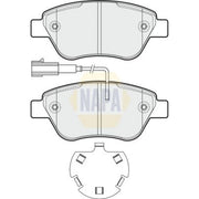 NAPA Front Brake Pad Set fits Citroën Nemo 2009-2010 1.3 1.4