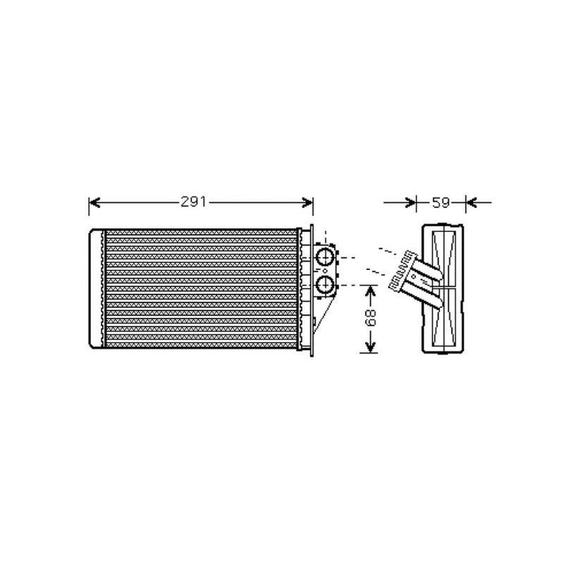 Valeo Heater Matrix Core Heat Exchanger 812339