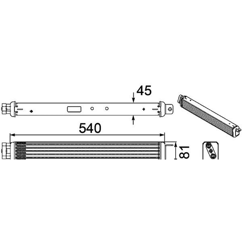 Mahle Engine Oil Cooler fits BMW 7 2003-2008