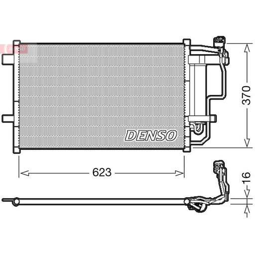 Denso Air Conditioning Condenser fits Mazda 3 2004-2014 1.6 2.0 2.2 2.3