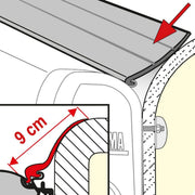 Fiamma Rain Guard L: Long lasting Awning Rain Guard Roll Fiamma - Dynamic Drive