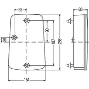 Hella Tail Light / Lamp P21W Left