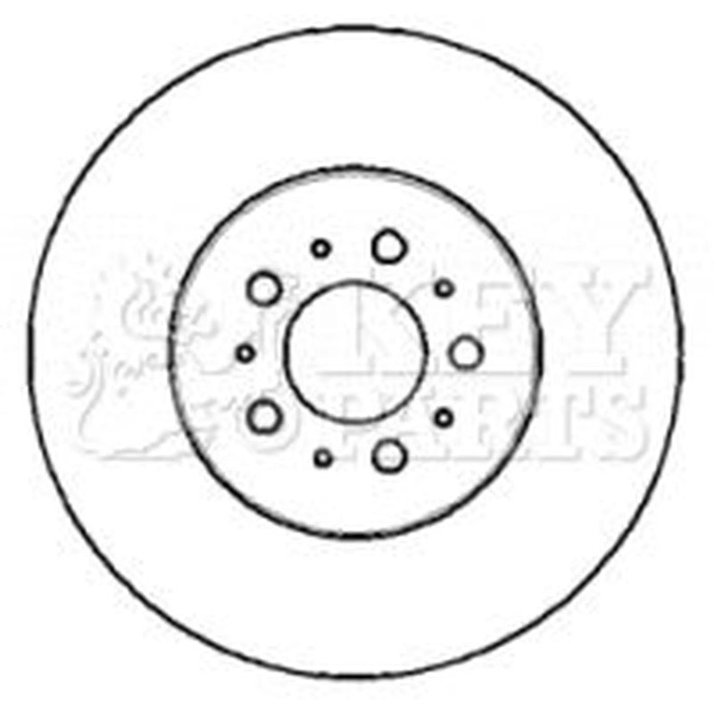 Key Parts 2 x Vented Brake Discs fits Volvo XC90 I 2002-2014 2.5 3.2