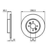 Bosch Front & Rear Brake Discs & Pads fits Renault Kangoo Express 2000 on 1.9