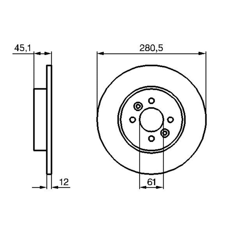 Bosch Front & Rear Brake Discs & Pads fits Renault Kangoo Express 2000 on 1.9