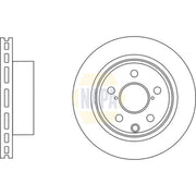 NAPA 2 x Vented Brake Discs fits Subaru Forester 2013 on 2.0