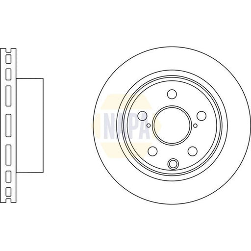 NAPA 2 x Vented Brake Discs fits Subaru Forester 2013 on 2.0
