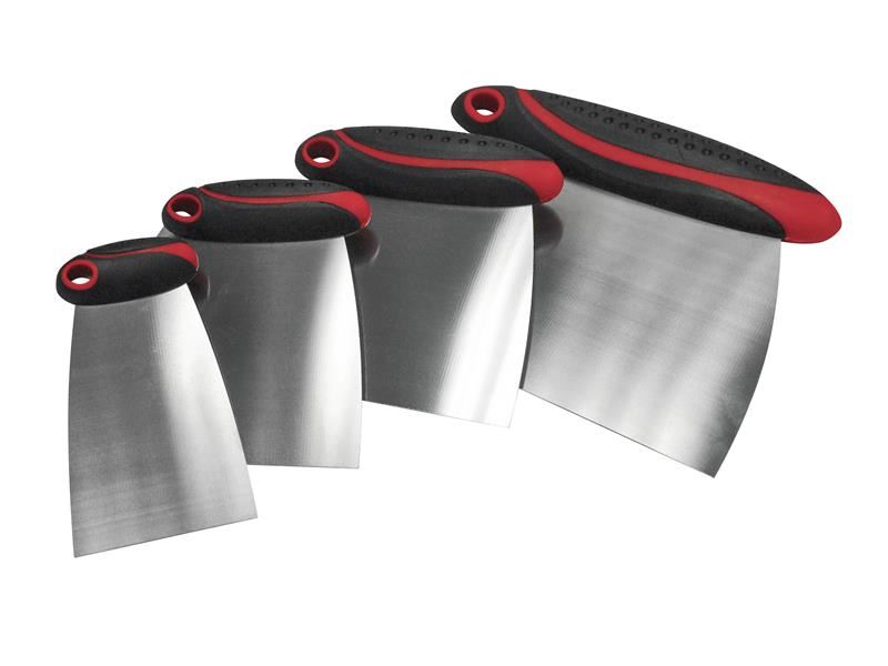 Faithfull Stainless Steel Filler & Spreader Set, 4 Piece Faithfull - NN4 Online