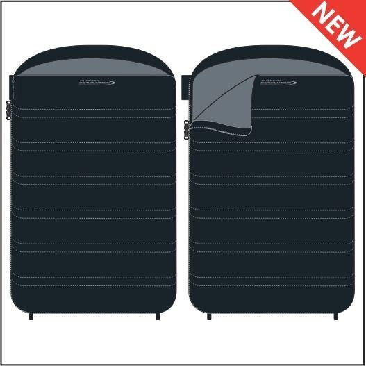 Outdoor Revolution Sun Star Double 300 DL Anthracite Sleeping Bag Outdoor Revolution - Dynamic Drive