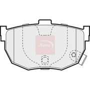 Apec Rear Brake Pad Set PAD999
