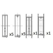FAI Main Bearing Set 63mm fits Audi 100 C2 1977-1983 2.0 2.1