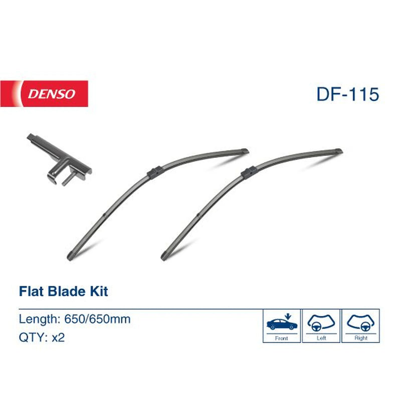Denso Front & Rear Wiper Blade Set fits VW Touareg 2002-2010