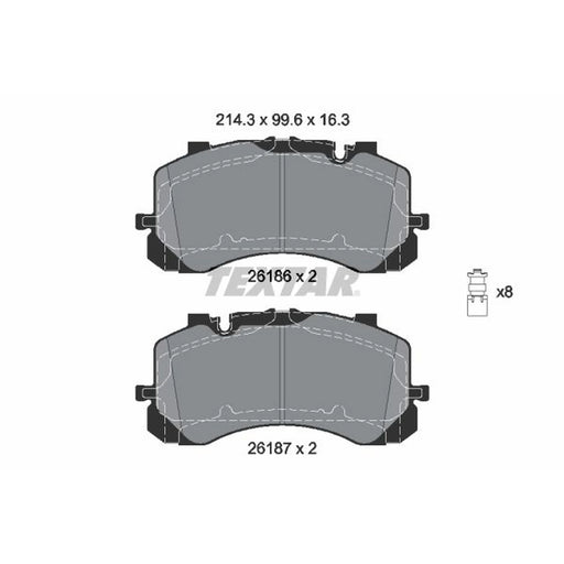 Textar Front Brake Pad Set 2618601