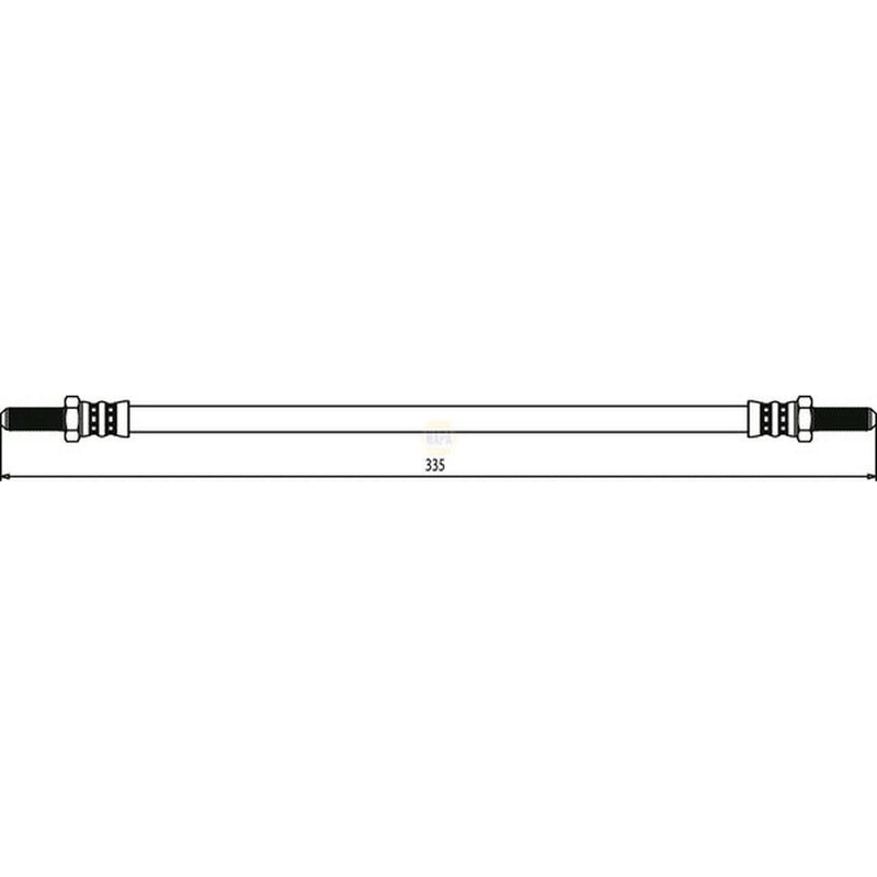 NAPA Brake Hydraulic Hose Line Rear NBH1407