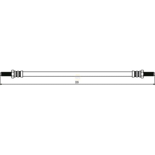 NAPA Brake Hydraulic Hose Line Rear NBH1407