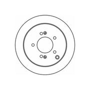 Abtex 2 x Solid Rear Brake Discs BD1174S-x2