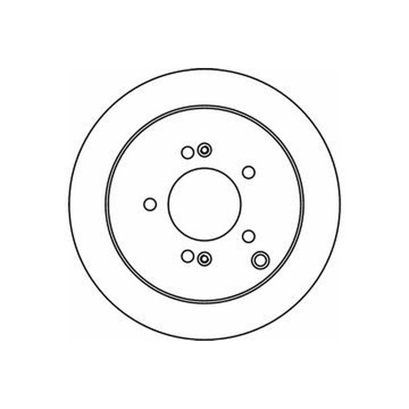 Abtex 2 x Solid Rear Brake Discs BD1174S-x2