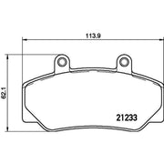 DON Front Brake Pad Set fits Umm Transcat 1985-1996 2.0 2.3 2.5