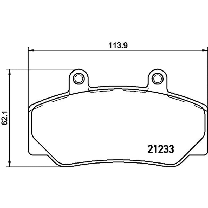 Mintex Front Brake Pad Set fits Umm Transcat 1985-1996 2.0 2.3 2.5
