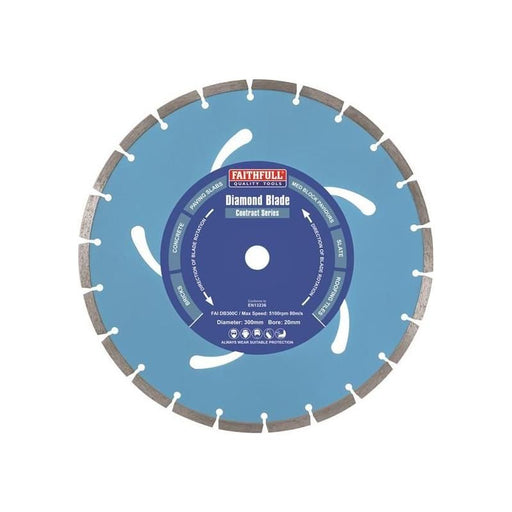 Faithfull Contract Diamond Blade 300 x 20mm Faithfull - Dynamic Drive