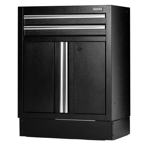 BUNKER Modular Floor Cabinet, 2 Drawer, 2 Door, 680mm - MS400-2BU - image 1