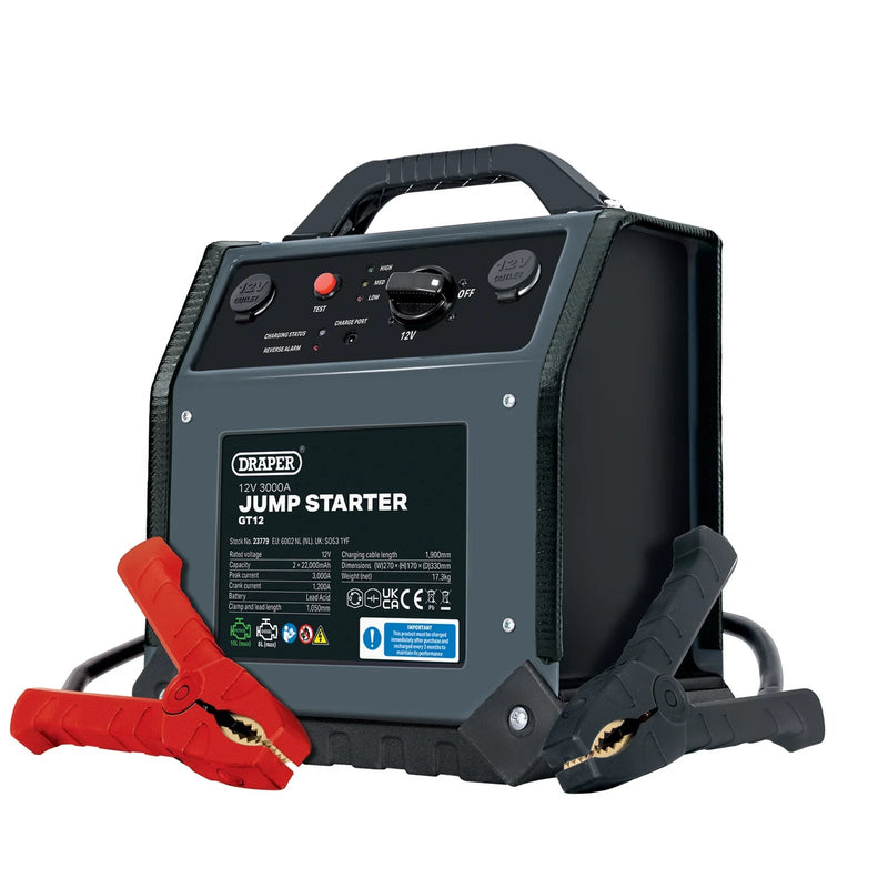 Draper 12V Jump Starter, 3000A - GT12 - image 1
