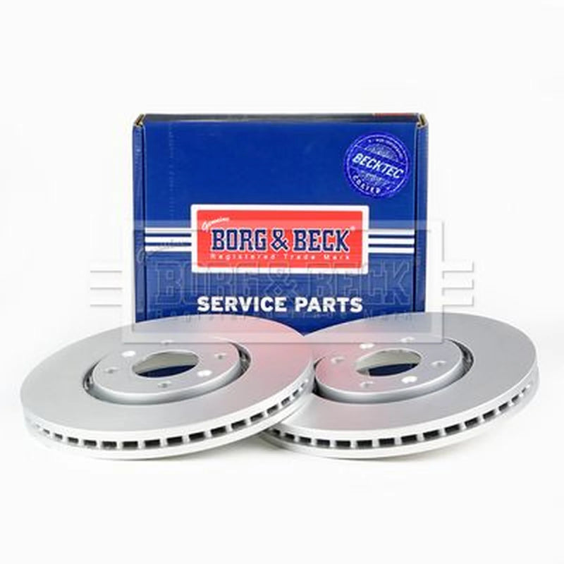 Borg & Beck 2 x Vented Front Brake Discs BBD4133-x2