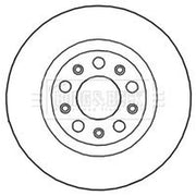 Borg & Beck Rear Brake Vented Discs & Pads fits Alfa Romeo Giulia 2015 on 2.9