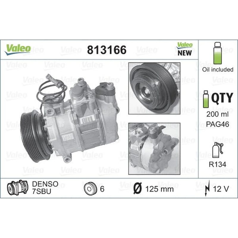 Valeo Air Conditioning Compressor 813166