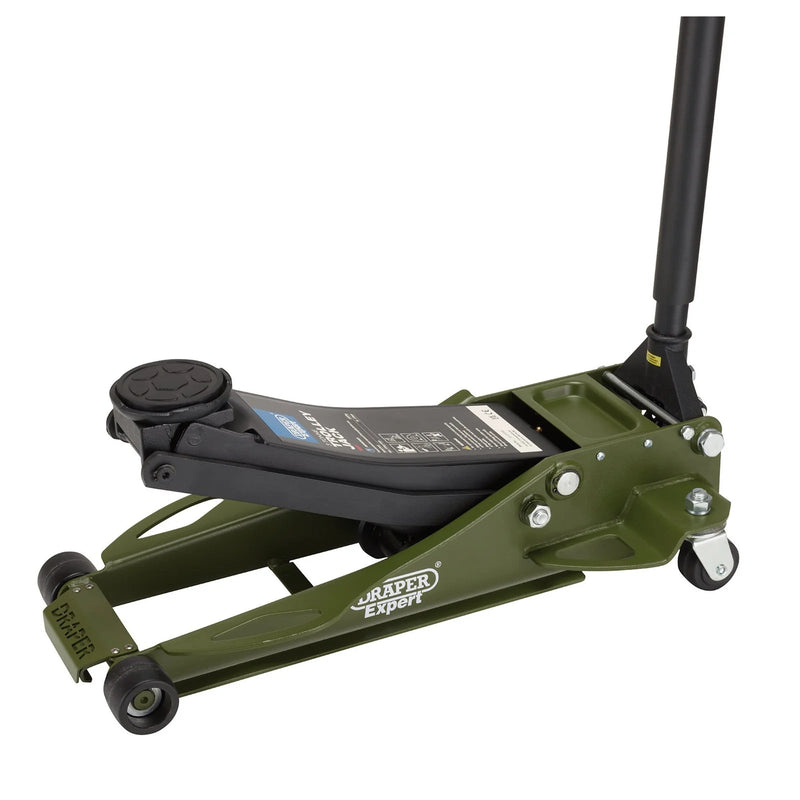 Draper Expert Professional Low Profile Fast Lift Garage Trolley Jack, 3 Tonne - image 1