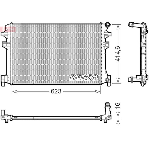Denso Engine Radiator fits Audi A1 2018 on