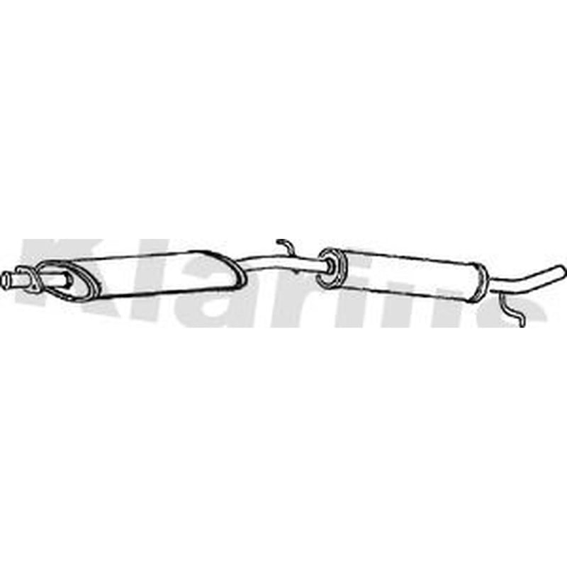 Klarius Box With Tail Pipe Rear fits Rover Mini 1992-2000