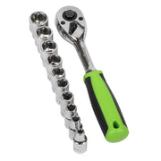 Sealey Socket Set 12pc 1/4"Sq Drive WallDrive Metric S01240 Sealey - Dynamic Drive