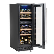 Baridi 17 Bottle Slim Wine Fridge & Cooler 30cm DH204 Baridi - Dynamic Drive