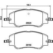 Mintex Front Brake Pad Set fits Alfa Romeo Junior 2024 on