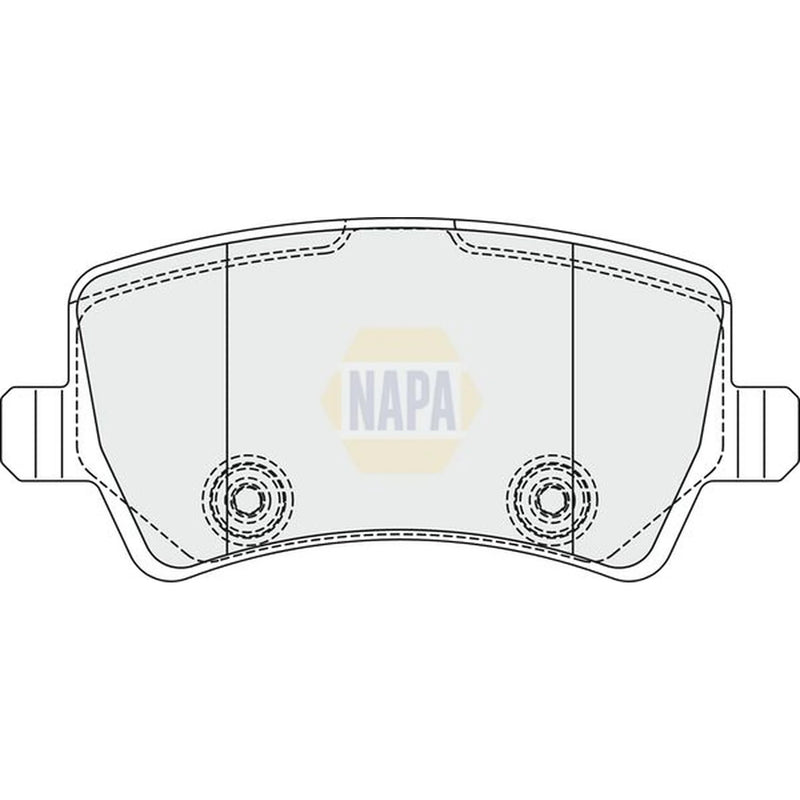 NAPA Rear Brake Pad Set fits Ford Galaxy 2006-2015 2.0