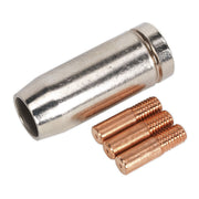 Sealey Conical Nozzle x 1 Contact Tip 0.6mm x 3 TB14 MIG953 Sealey  - Dynamic Drive