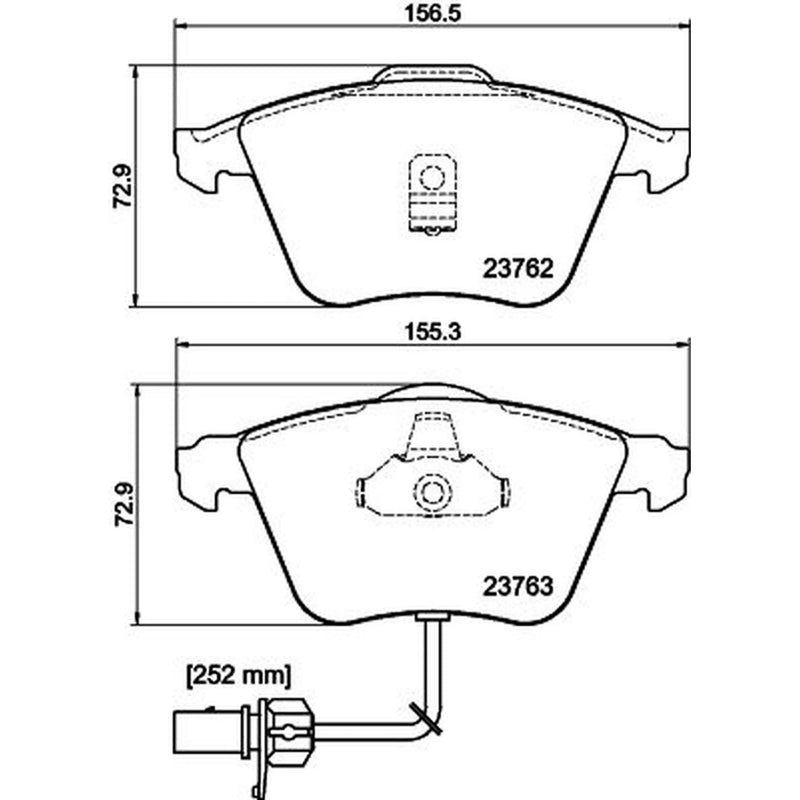 Mintex Front & Rear Brake Discs & Pads fits Audi A6 C5 2000-2005 2.5 3.0