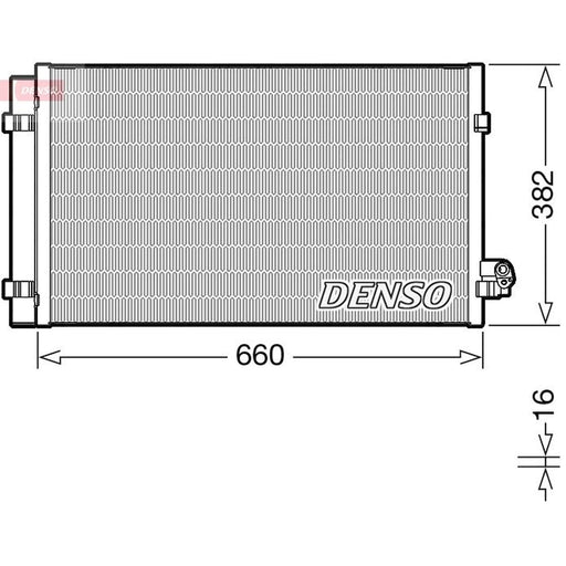 Denso Air Conditioning Condenser fits BMW 5 2017-2023