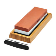 Draper Double Sided Whetstone Sharpening Stone with Non-Slip Base and Angle - image 1