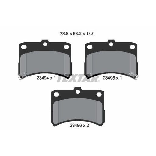 Textar Front Brake Pad Set 2349402