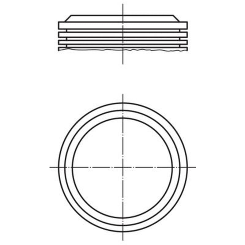 Mahle Piston Cylinder Bore = 76mm fits Peugeot 304 1969-1976 1.3